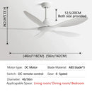 GobekUsa 56-Inch Ceiling Fan: Modern, Remote Control, Commercial, Office, Industry, Non-Lamp Electric Fan