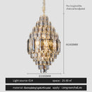 GobekUsa Crystal Chandelier - Luxe Light for Villa, Hotel & Building Project