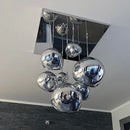 GobekUsa Glass Lava LED Pendant Ceiling Lamp for Living Room Bedroom Loft Chandelier