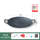 GobekUsa Korean BBQ Grill Pan: Round Non-Stick Outdoor Frying Pan for Camping & Travel