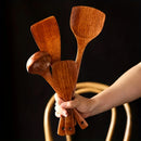 GobekUsa 4-Piece Wooden Kitchen Utensil Set | Eco-Friendly Cooking Spoons and Spatula