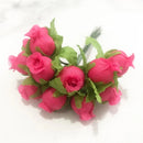 GobekUsa 200pcs Mixed Rose Red Flower Cherry Stamen Berries Bundle for DIY Decor