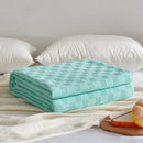 GobekUsa Cotton Waffle Towel Quilt Single Blanket for Office & Picnics