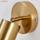 GobekUsa LED Gold Round Ring Wall Lamp Ceiling Light for Bedroom Wall Sconce