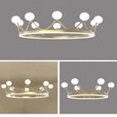 GobekUsa Crown Design Gold Chandelier for Living Room Kids Bedroom