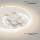 GobekUsa Cartoon Elephant Rabbit Ceiling Light for Kid's Room