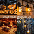 GobekUsa Amber Plastic Bulbs: Waterproof 2700K LED E27 String Light for Patio Outdoor Decor