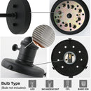 GobekUsa Industrial Glass Canopy Wall Sconce Light for Kitchen Bathroom Corridor