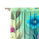 GobekUsa Black Cat Color Owl Modern Printed Curtain Set