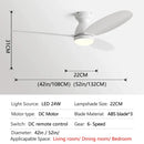 GobekUsa LED Ceiling Fan with Remote Control - American Modern Design - Ceiling Light Fan