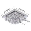 GobekUsa Crystal LED Ceiling Light Plafon Chandelier Stainless Steel Luminaria