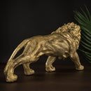 GobekUsa Golden Lion King Figurine: Modern Office & Home Decor Statue