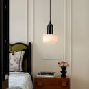 GobekUsa Iron Marble LED Pendant Light Fixture Modern Hanging Lamp Interior Decor