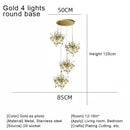 GobekUsa Gold LED Ceiling Pendant Light Fixture for Home Decoration and Modern Living