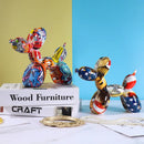 GobekUsa Balloon Dog Figurine: Resin Nordic Home Decor Sculpture & Statue