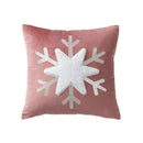 GobekUsa Christmas Jacquard Elk Snowflake Embroidered Throw Pillow Cover - Festive Home Decor