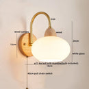 GobekUsa LED Pull Chain Wall Lights for Bedroom Decor