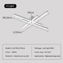 GobekUsa Linear LED Ceiling Lamp for Living Room Bedroom Lighting Fixtures