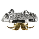 GobekUsa High-Leg Iceberg Tray Desktop Organizer Decor Ashtray Candy Plate