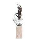 GobekUsa Ballet Dancer Figure Sculpture Clear Water Wave Home Decor