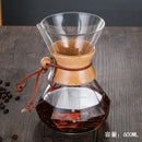 GobekUsa Diamond Glass Hand Brew Coffee Maker Pot for Espresso Drip Cup Brewing