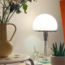 GobekUsa Bauhaus Milk White Glass Table Lamp Chrome Nordic Retro Light