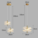 GobekUsa Lotus Leaf Pendant Lights: LED Art Chandelier for Restaurant and Bedroom