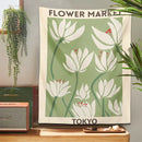 GobekUsa Dreamy Flower Tapestry Wall Hanging for Bedroom Dorm Decor