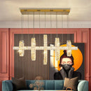 GobekUsa LED Chandeliers for Living Room Dining Room Modern Hanging Light Fixtures