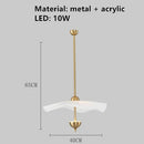 GobekUsa Lotus Leaf Pendant Lamp - Gold Metal Art Deco Lighting for Home, Restaurant, Shop