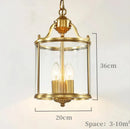 GobekUsa Bronze Glass Chandelier Pendant Light for Living Dinner Room, Corridor