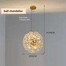 GobekUsa Gold Crystal Chandelier: Luxury LED Hanging Lamp for Living and Dining Room