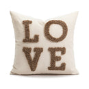 GobekUsa Brown Coffee Pillowcase: Modern Simplicity Light Luxury Sofa Cushion Covers