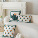GobekUsa Cactus Embroidery Throw Pillow Cover Nordic Minimalist Decor for Sofa