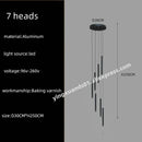 GobekUsa LED Chandelier Stairs Pendant Ceiling Lamp for Hotel Lobby Decor