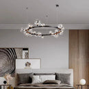 GobekUsa Glass Ball Pendant Chandelier for Kitchen Dining Living Room