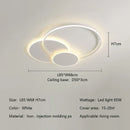 GobekUsa Circles LED Ceiling Lights Modern Minimalism Dimmable Bedroom Lamp Fixtures
