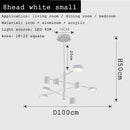 GobekUsa Black Gold White LED Chandelier: Stylish Nordic Loft Lamp for Livingroom & Bedroom
