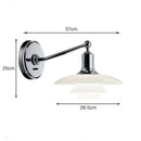GobekUsa Glass Wall Lamp Danish Design Chrome Light E27 for Home Decor & Living Room