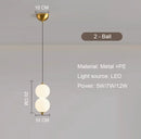 Nordic Gold 4-Globe Metal Pendant Light