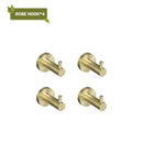 GobekUsa Brushed Gold Bath Hardware Set: Paper Holder, Towel Bar, Robe Hook - Wall Mount Bathroom Accessories