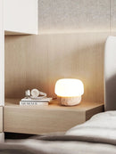 GobekUsa Cream Mushroom Table Lamp: Beauty Atmosphere Warm Soft Retro Stone Fixture.