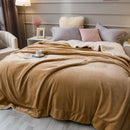 GobekUsa Cozy Lambswool Flannel Blanket for Sofa, Office, and Bed