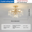 GobekUsa Crystal Luxe LED Ceiling Chandelier for Elegant Living Room Ambiance
