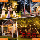 GobekUsa LED String Lights Outdoor Fairy Backyard Patio Decor Waterproof IP44