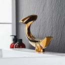 GobekUsa Black Gold Brass Bathroom Faucet Mixer Sink Tap Deck Mounted Chrome Gray