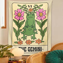GobekUsa Gemini Frog Constellation Wall Hanging Tapestries for Boho Room Decor