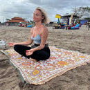 GobekUsa Boho Floral Sofa Throw Blanket