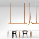 GobekUsa Leather Belt Chandelier Pendant Light for Modern Minimalist Home Decor