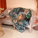 GobekUsa 3D Print Tiger Linen Blanket: Soft Warm Throw & Tapestry